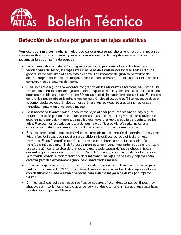 Detección de daños por granizo - (Detecting Hail Damage)