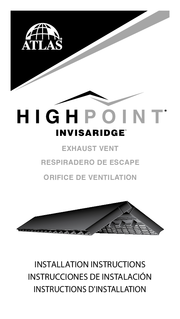 HighPoint® InvisaRidge Installation Instructions
