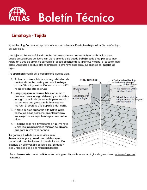 Limahoya Cómo instalar una limahoya cerrada - (Valley How to Install a Closed Valley)