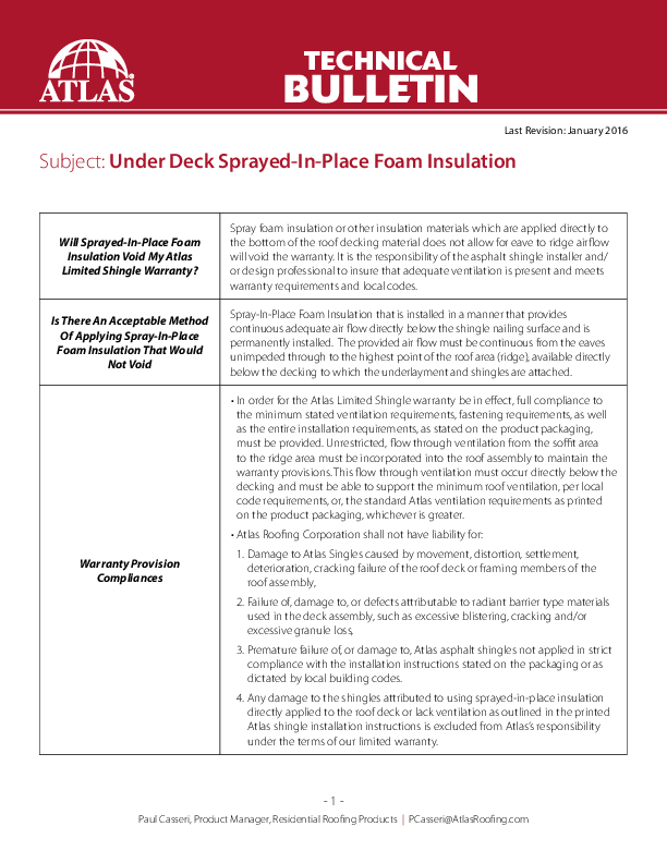 Spray Foam-Sealed Attics